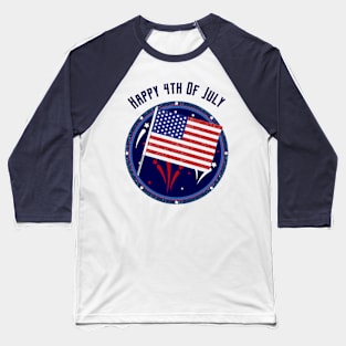 Happy 4th Of July Baseball T-Shirt